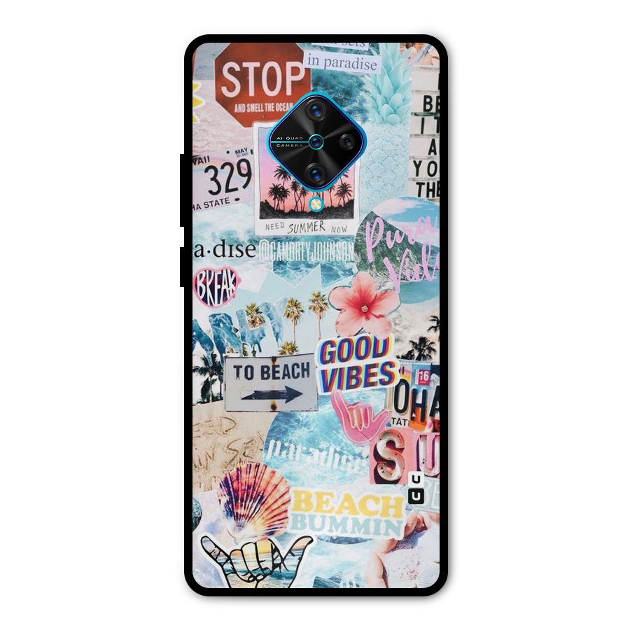 Beaching Life Metal Back Case for Vivo S1 Pro