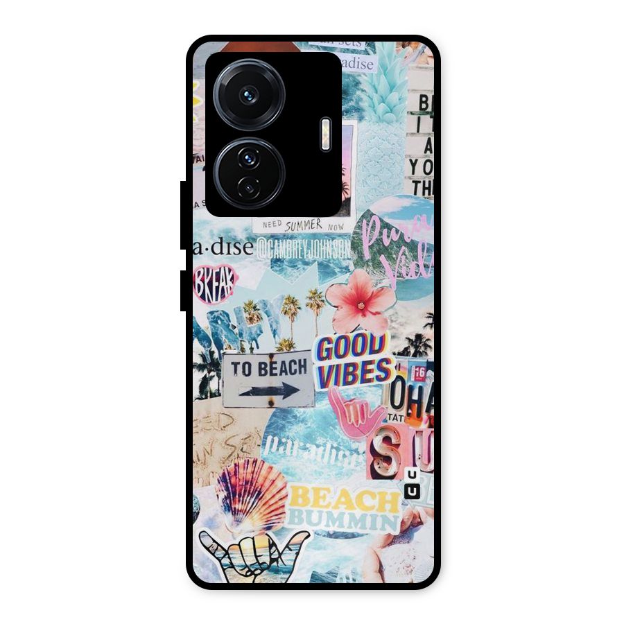 Beaching Life Metal Back Case for Vivo T1 Pro
