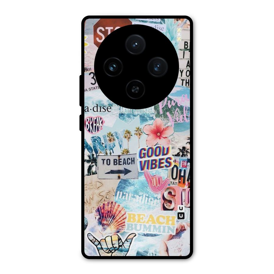 Beaching Life Metal Back Case for Vivo X100