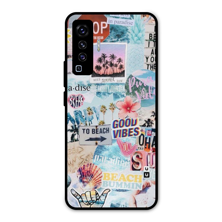 Beaching Life Metal Back Case for Vivo X50