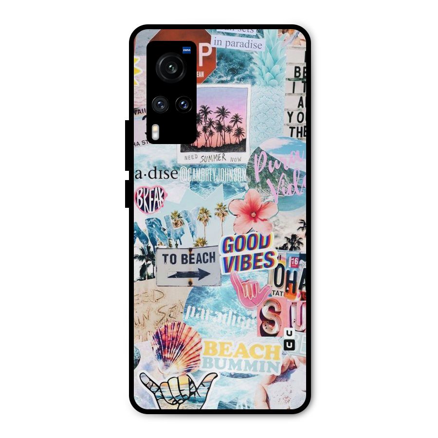 Beaching Life Metal Back Case for Vivo X60