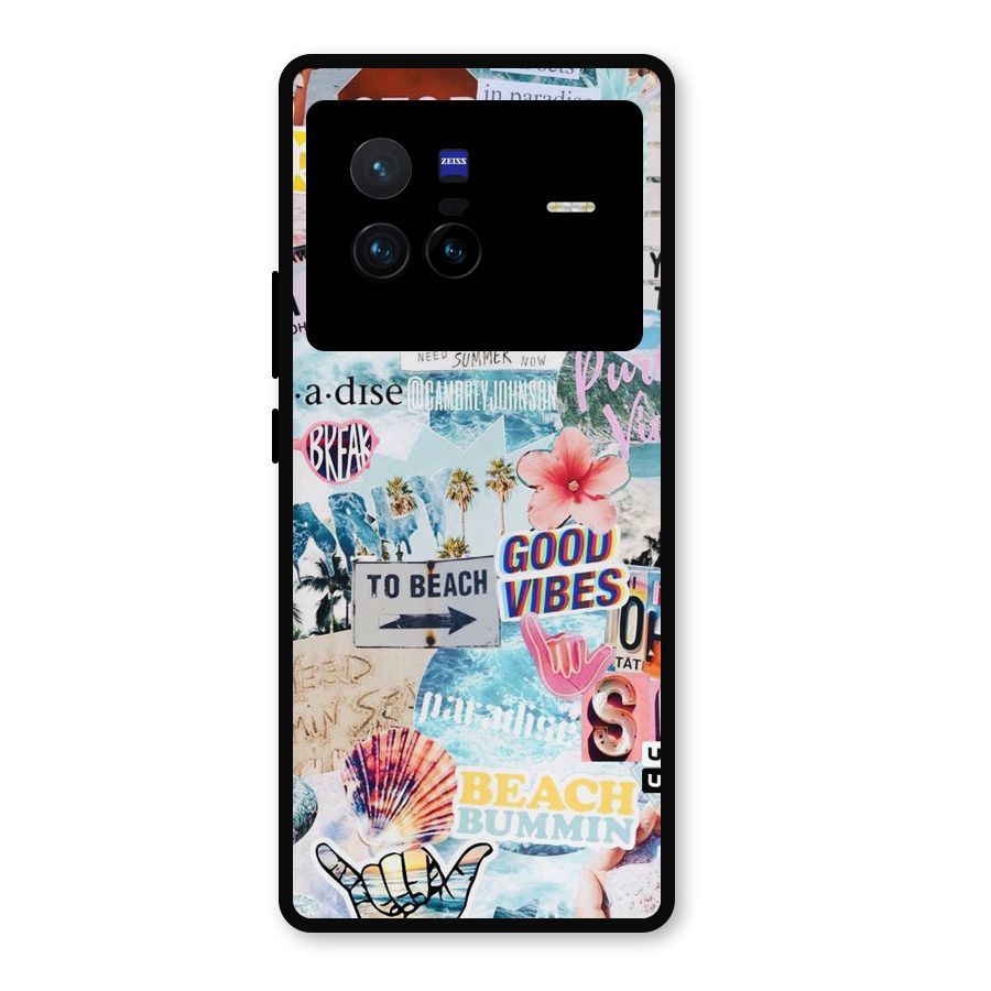 Beaching Life Metal Back Case for Vivo X80