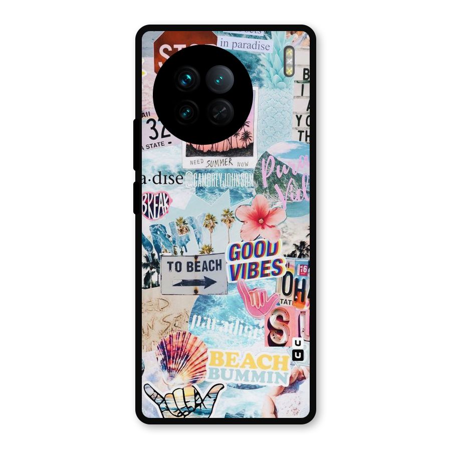 Beaching Life Metal Back Case for Vivo X90