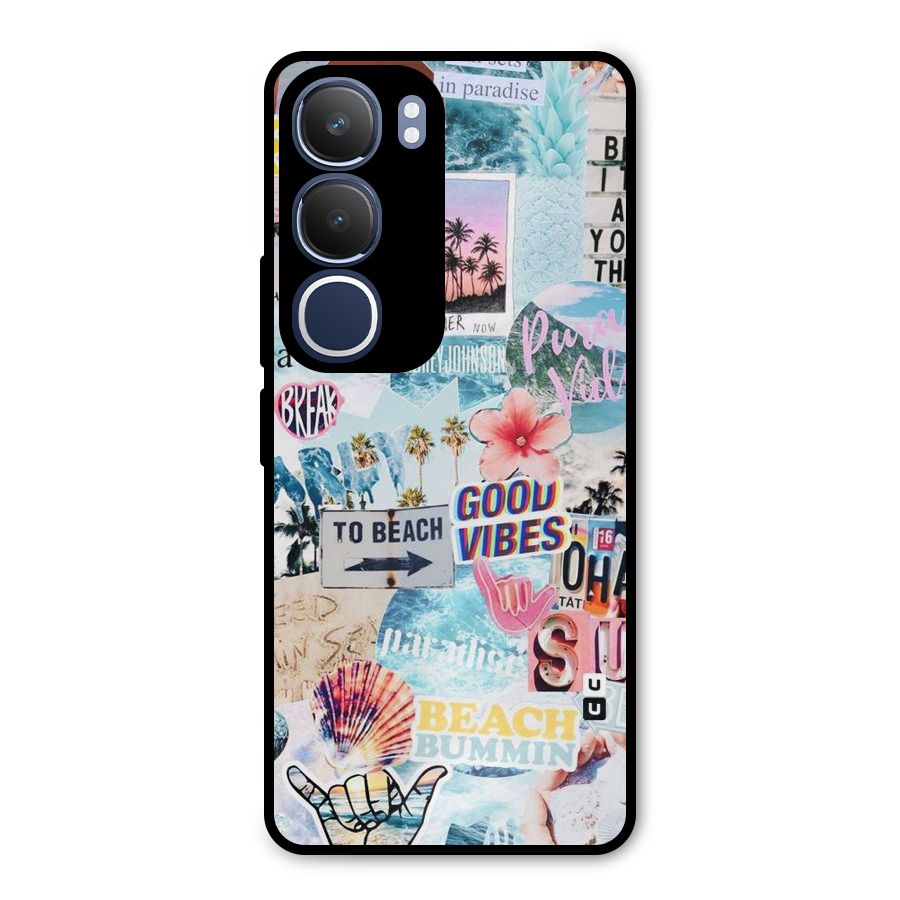 Beaching Life Metal Back Case for Vivo Y29