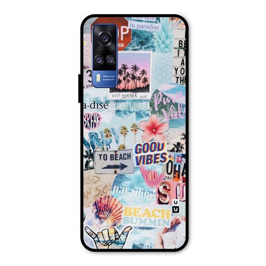 Beaching Life Metal Back Case for Vivo Y51A
