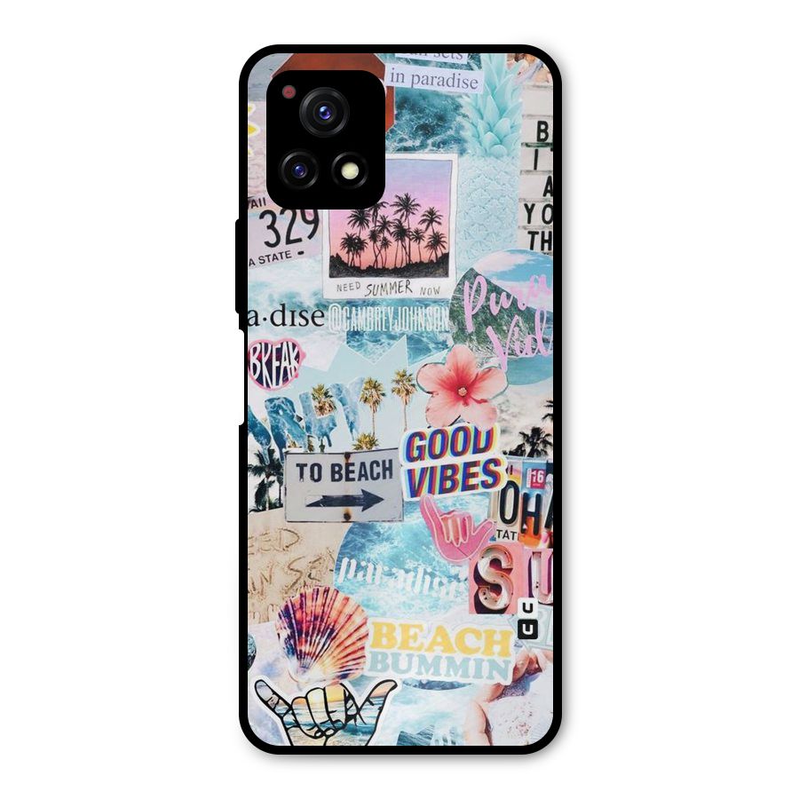 Beaching Life Metal Back Case for Vivo Y72 5G