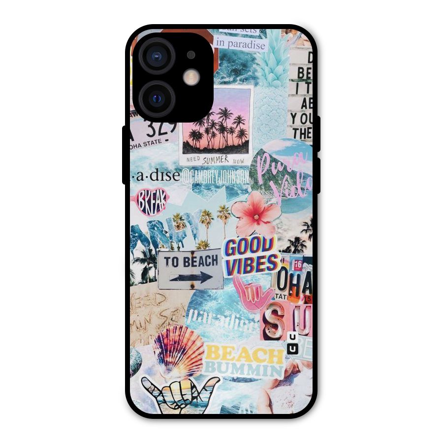 Beaching Life Metal Back Case for iPhone 12 Mini