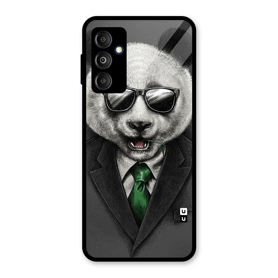 Bear Face Glass Back Case for Galaxy M14 5G