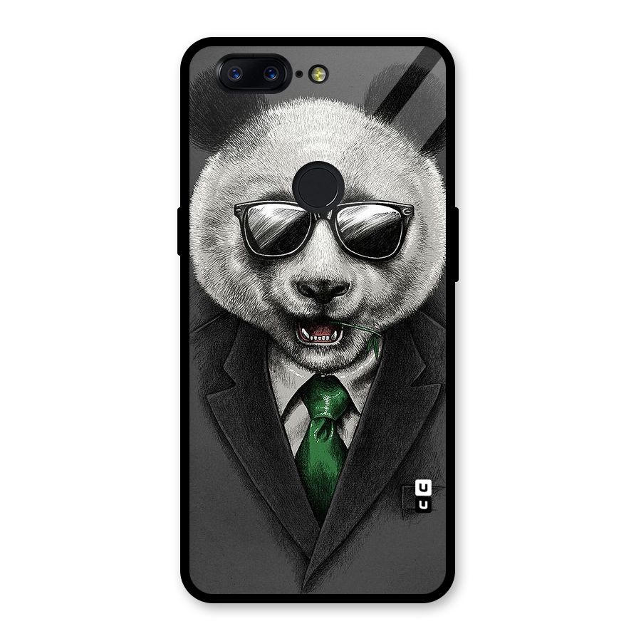 Bear Face Glass Back Case for OnePlus 5T
