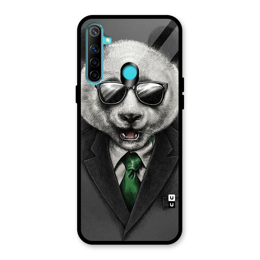 Bear Face Glass Back Case for Realme 5