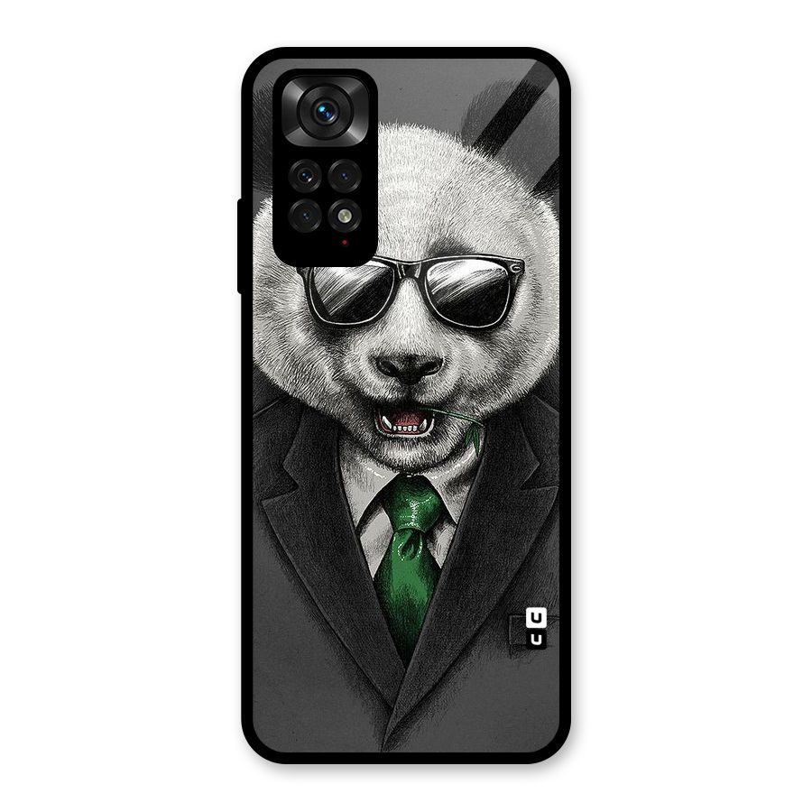 Bear Face Glass Back Case for Redmi Note 11S