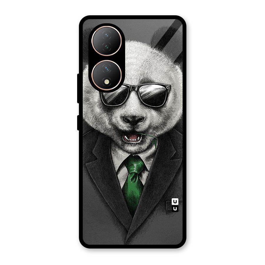 Bear Face Glass Back Case for Vivo T2