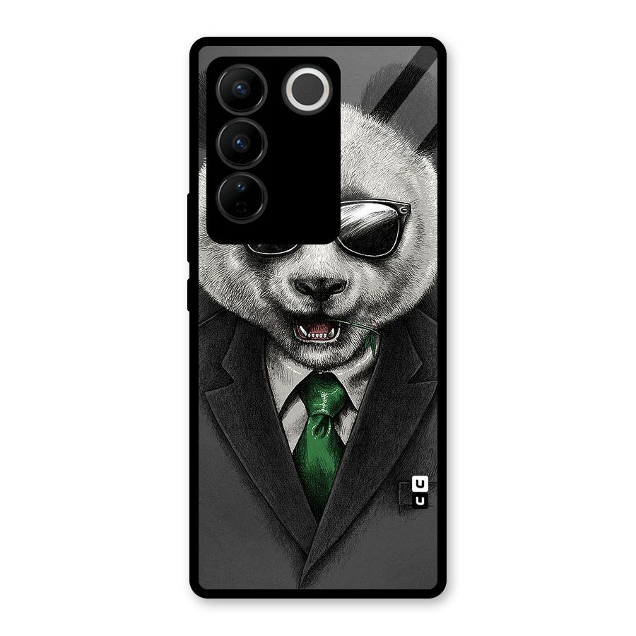 Bear Face Glass Back Case for Vivo V27