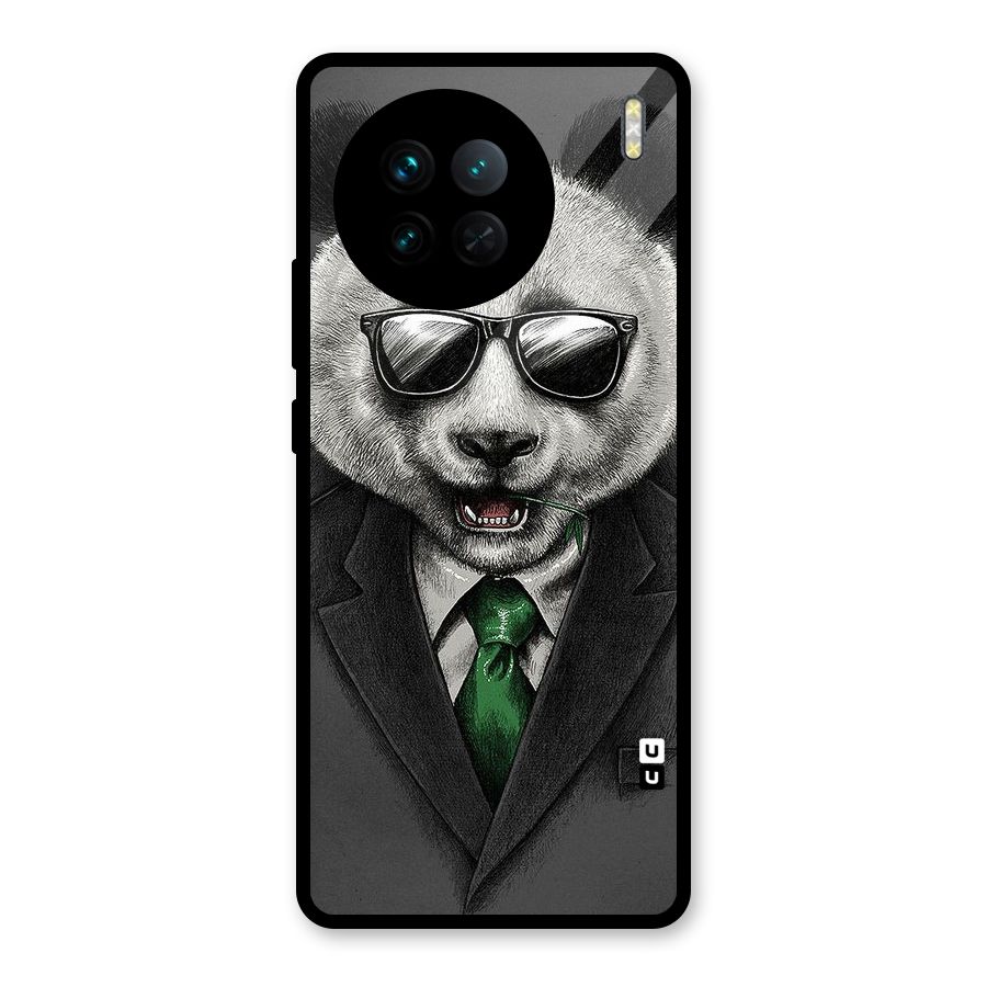 Bear Face Glass Back Case for Vivo X90