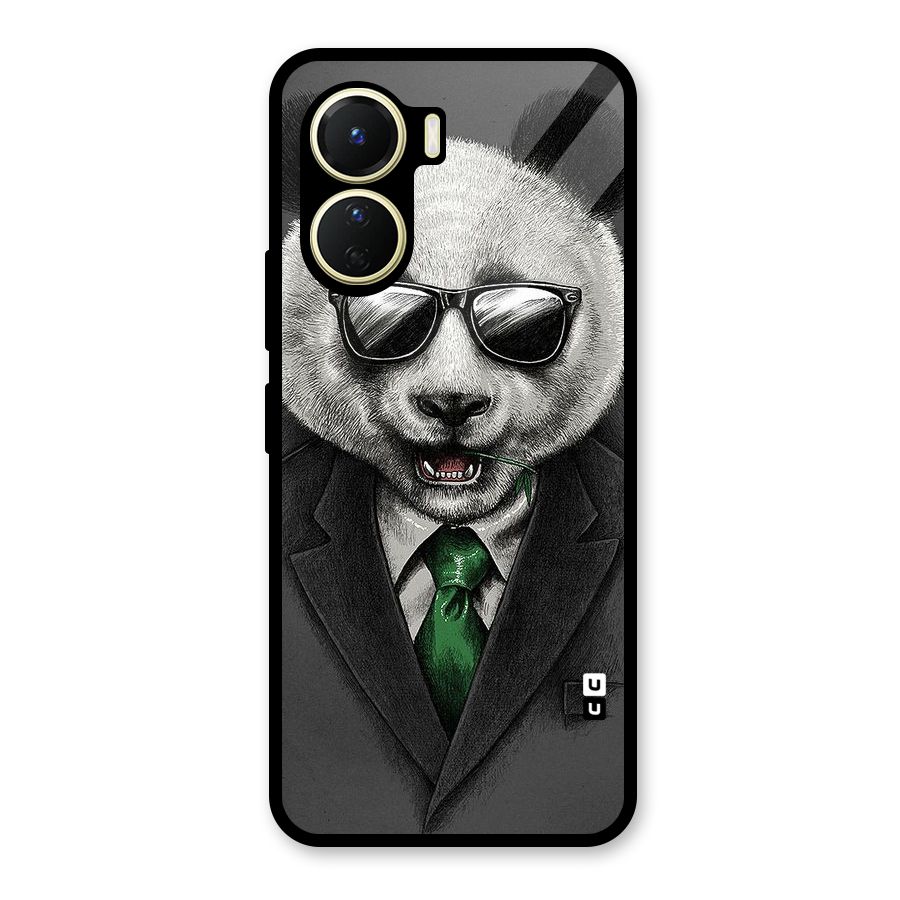 Bear Face Glass Back Case for Vivo Y56