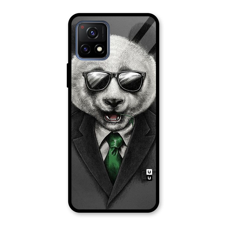 Bear Face Glass Back Case for Vivo Y72 5G
