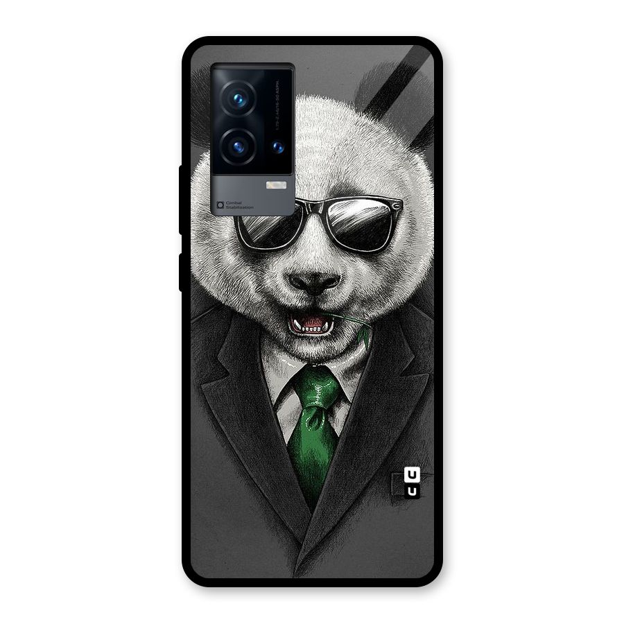 Bear Face Glass Back Case for iQOO 9 5G