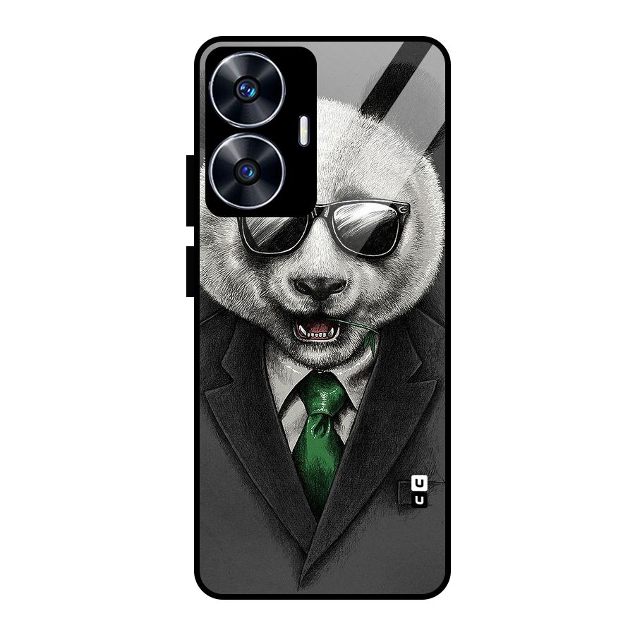 Bear Face Glass Back Case for realme C55