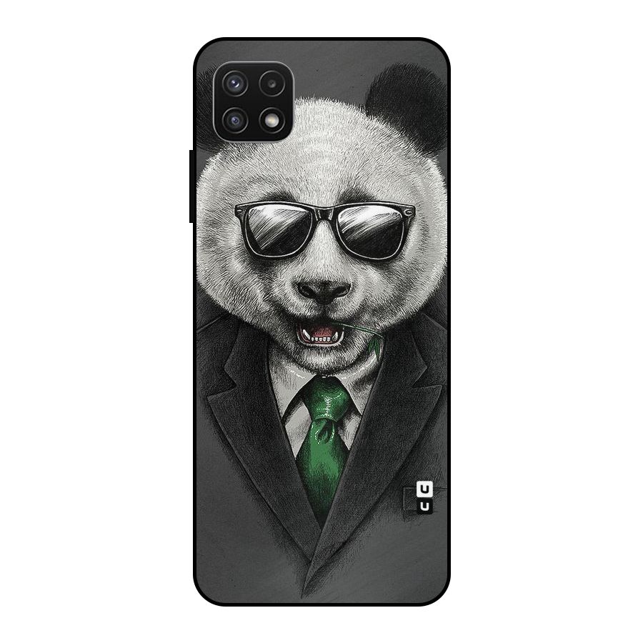 Bear Face Metal Back Case for Galaxy A22 5G