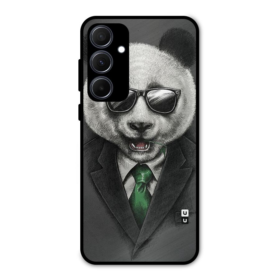 Bear Face Metal Back Case for Galaxy A35