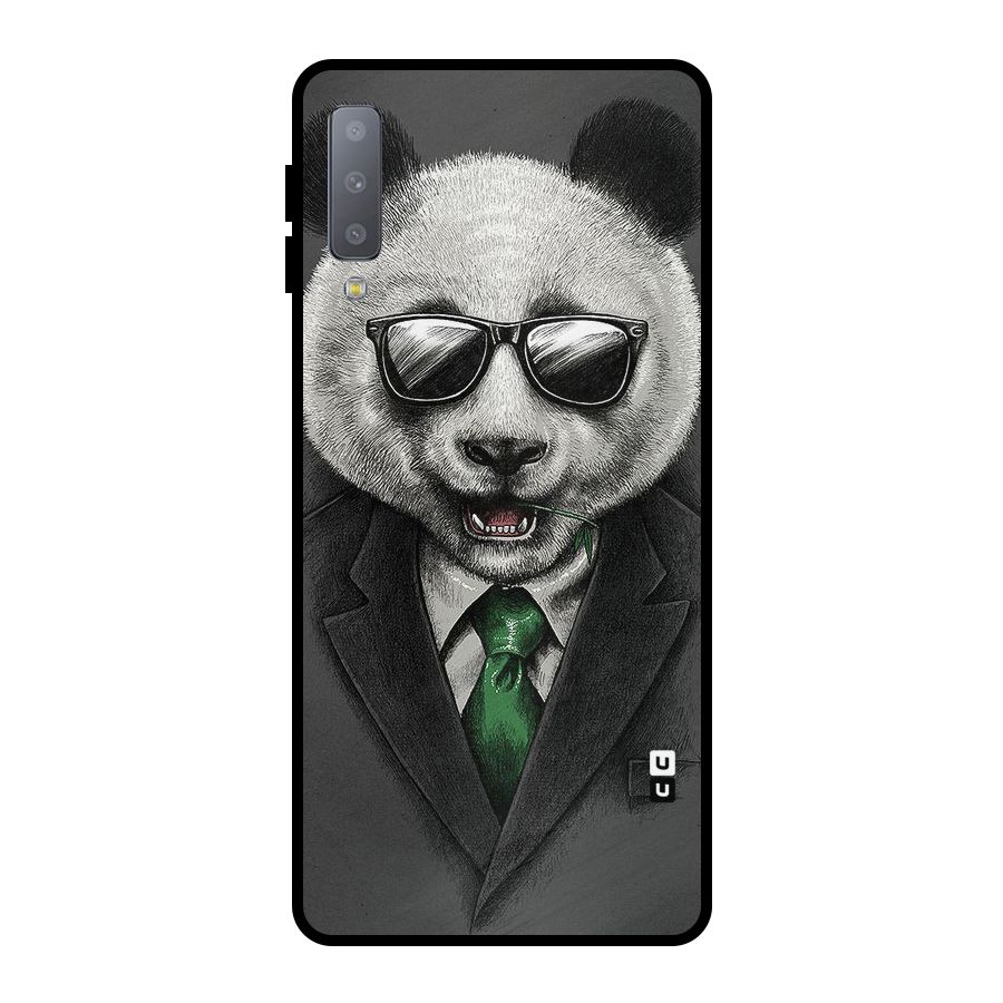 Bear Face Metal Back Case for Galaxy A7 (2018)