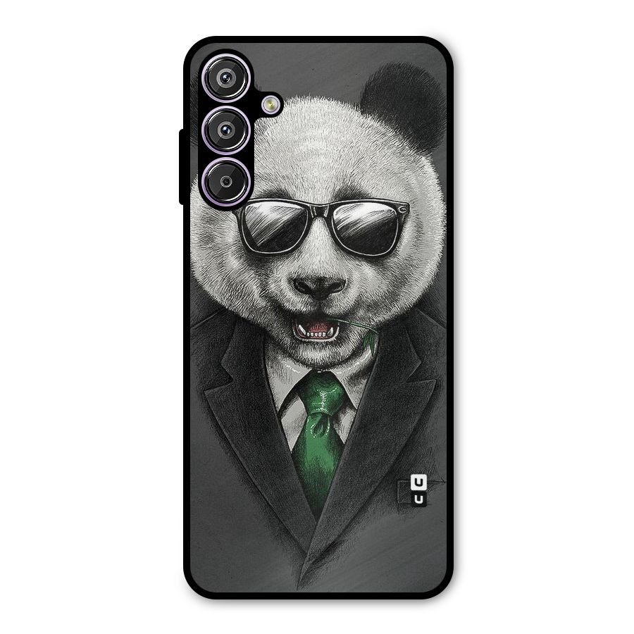 Bear Face Metal Back Case for Galaxy F15