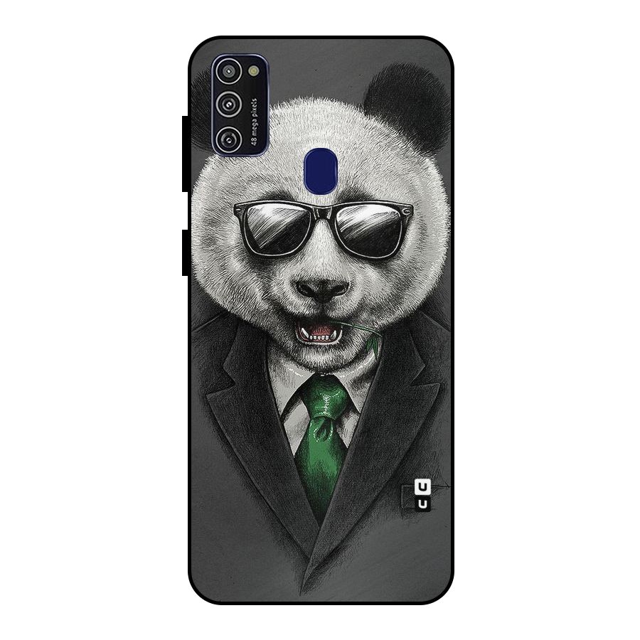 Bear Face Metal Back Case for Galaxy M21
