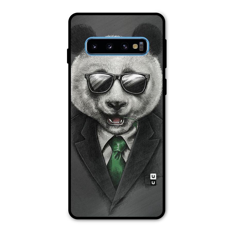 Bear Face Metal Back Case for Galaxy S10