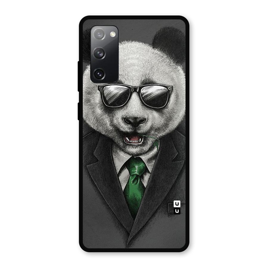 Bear Face Metal Back Case for Galaxy S20 FE 5G