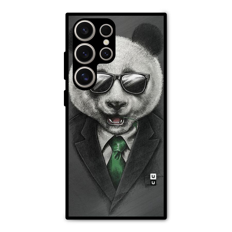 Bear Face Metal Back Case for Galaxy S24 Ultra