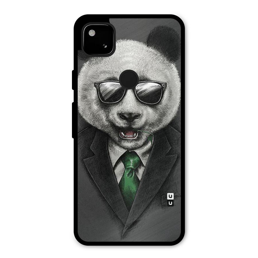 Bear Face Metal Back Case for Google Pixel 4a