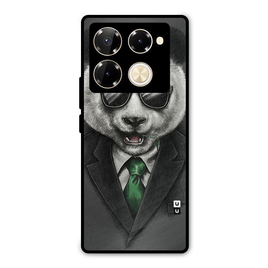 Bear Face Metal Back Case for Infinix Note 40 Pro Plus