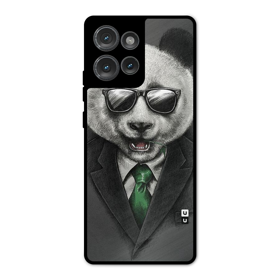 Bear Face Metal Back Case for Motorola Edge 50