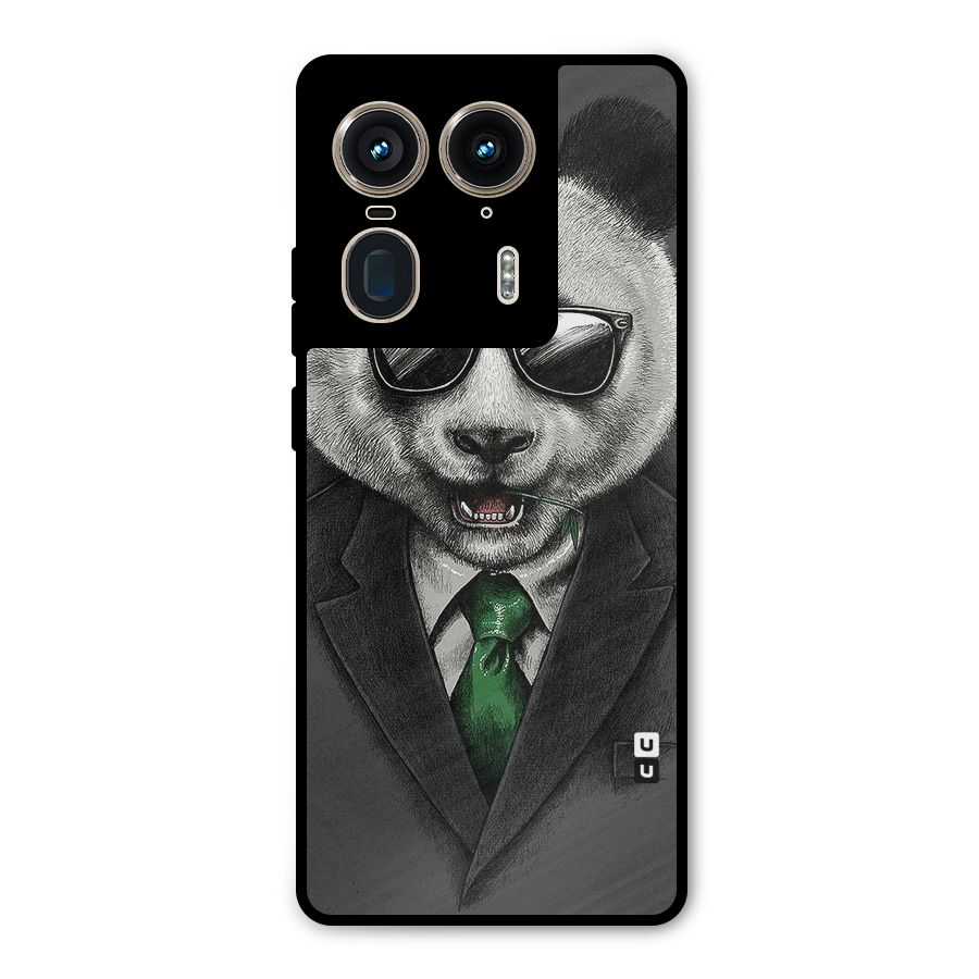 Bear Face Metal Back Case for Motorola Edge 50 Ultra
