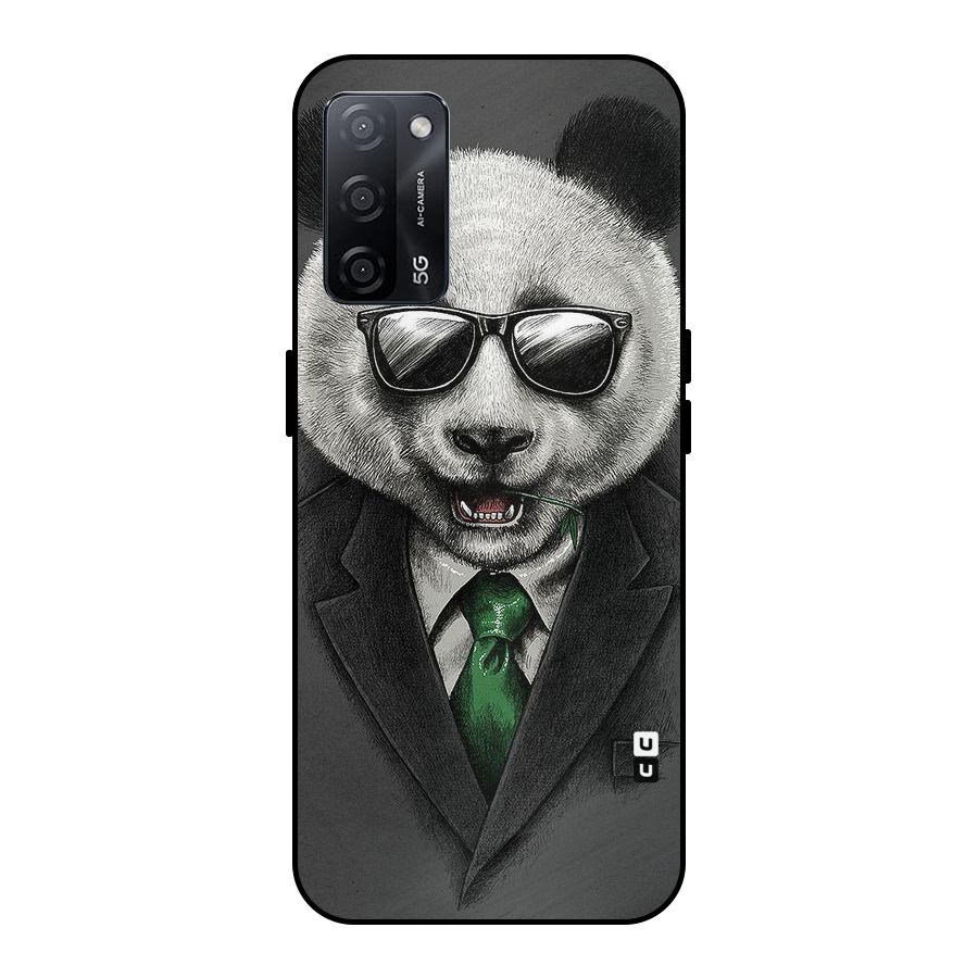 Bear Face Metal Back Case for Oppo A53s 5G