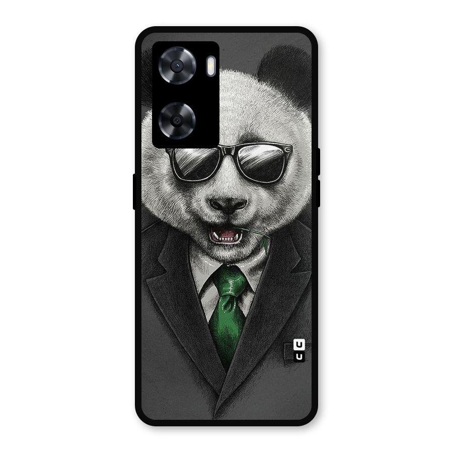 Bear Face Metal Back Case for Oppo A57 2022