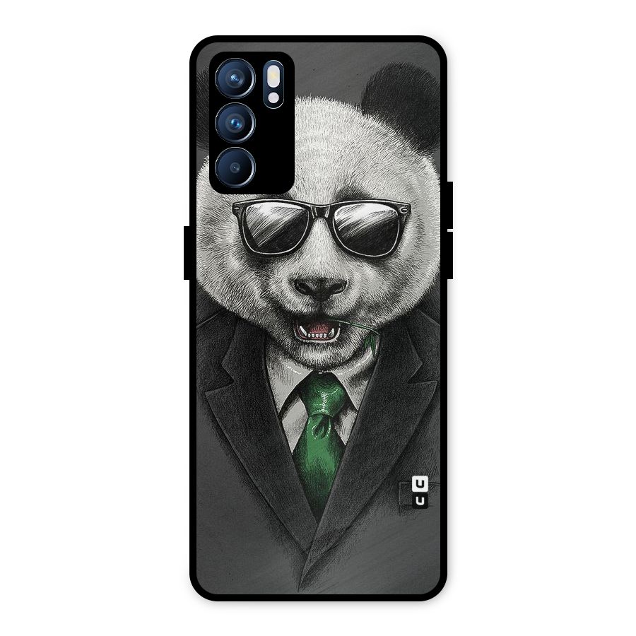 Bear Face Metal Back Case for Oppo Reno6 5G