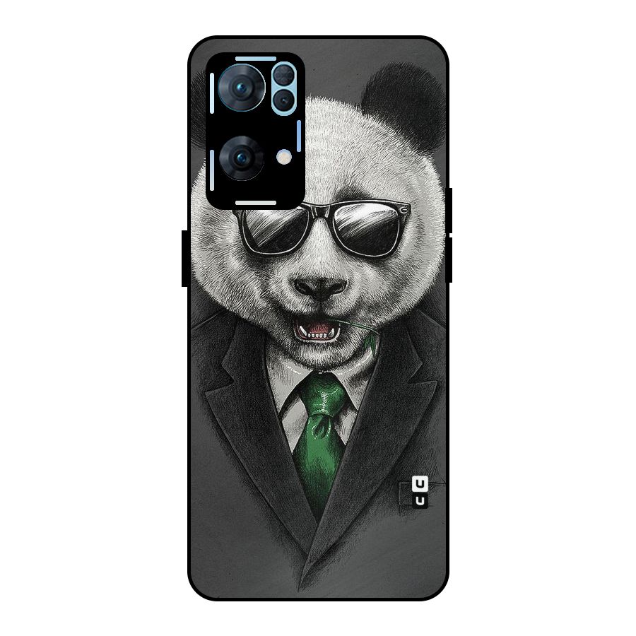 Bear Face Metal Back Case for Oppo Reno7 Pro 5G