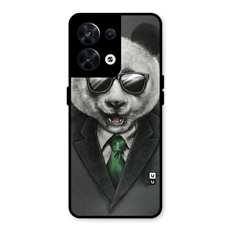 Bear Face Metal Back Case for Oppo Reno8 5G