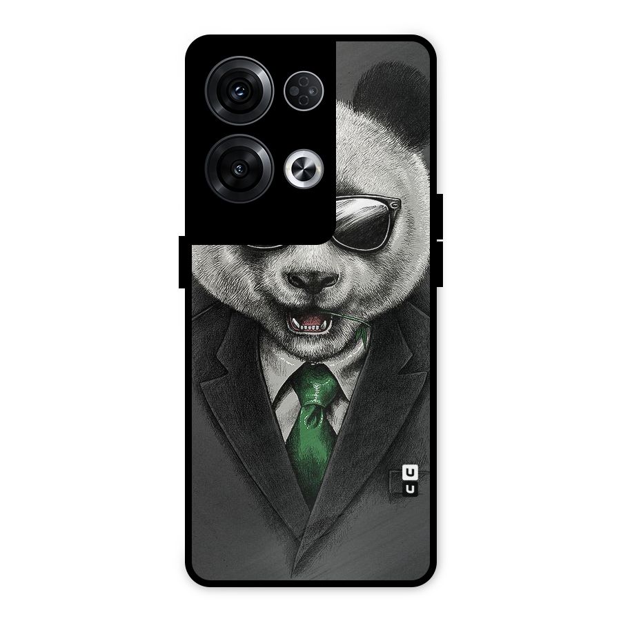 Bear Face Metal Back Case for Oppo Reno8 Pro 5G