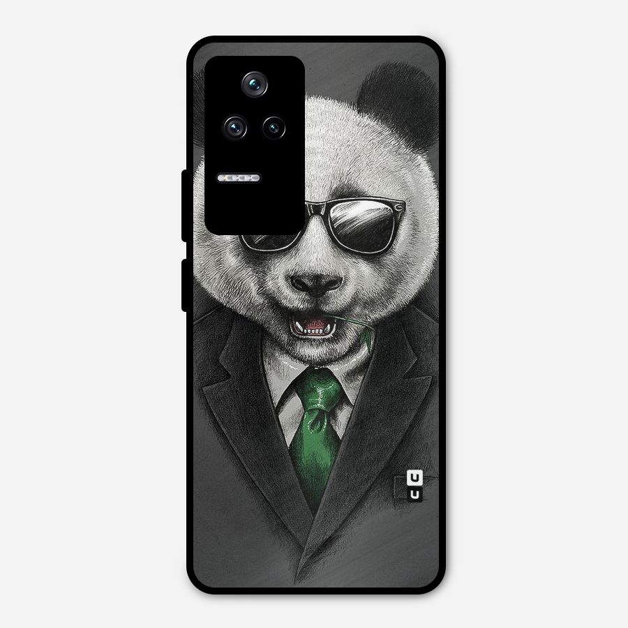 Bear Face Metal Back Case for Poco F4 5G