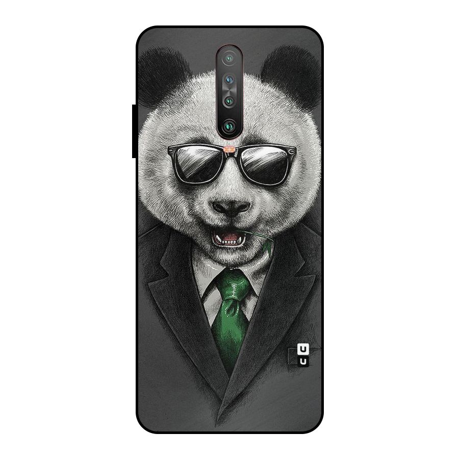 Bear Face Metal Back Case for Poco X2