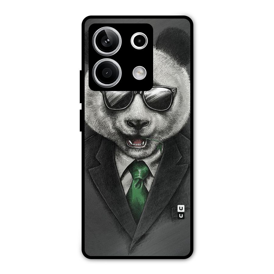 Bear Face Metal Back Case for Redmi Note 13 5G