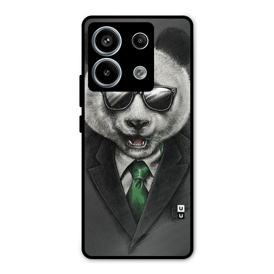 Bear Face Metal Back Case for Redmi Note 13 Pro 5G