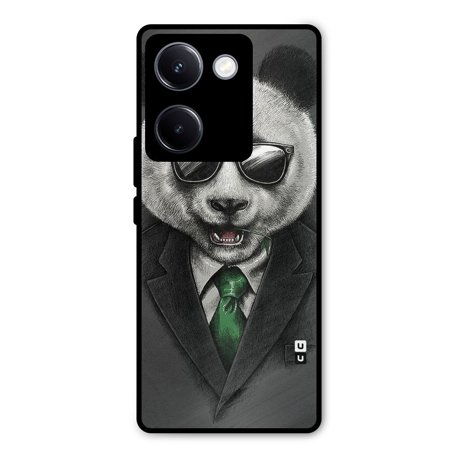Bear Face Metal Back Case for Vivo Y300 Plus