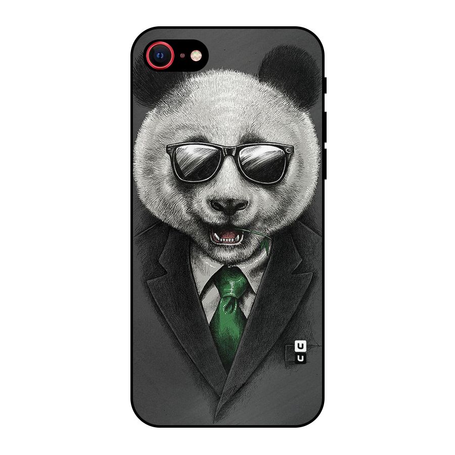 Bear Face Metal Back Case for iPhone SE 2020