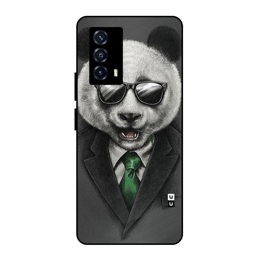 Bear Face Metal Back Case for iQOO Z5