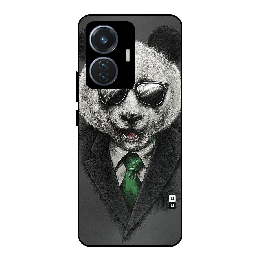Bear Face Metal Back Case for iQOO Z6 44W