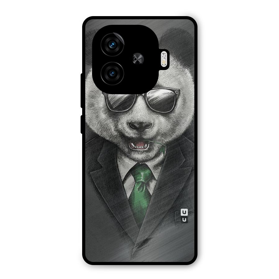 Bear Face Metal Back Case for iQOO Z9 Turbo