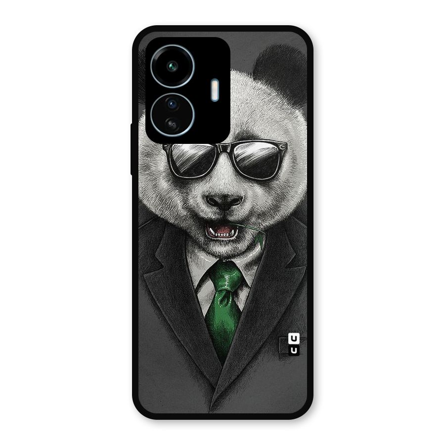 Bear Face Metal Back Case for vivo iQOO Z6 Lite 5G